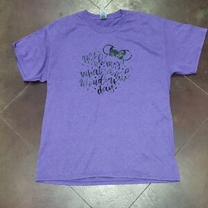 Gildan Kids Purple Tee with Fun Graphic